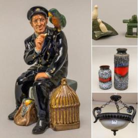 MaxSold Auction: This online auction features Royal Doulton Figurines, Goebel Figurines, Studio Pottery, Miniature Toby Mugs, Inuit Soapstone Sculptures, Art Glass, Waterford Crystal, LPs, Costume Jewellery, Mini Fridge, Exercise Equipment, Vintage Furs and much more!